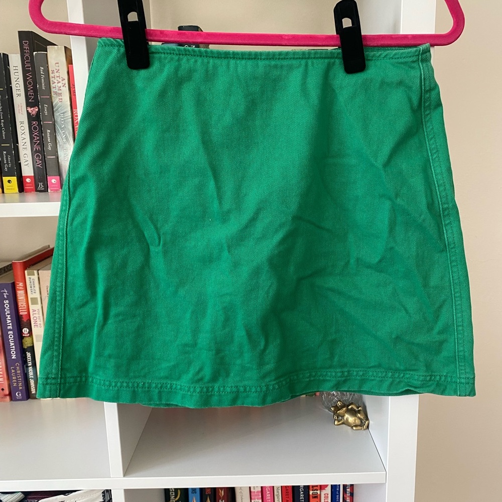 BDG Kelly Green Denim Skirt